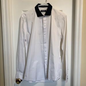 Two way shirt, collar or collarless! Fit size M!